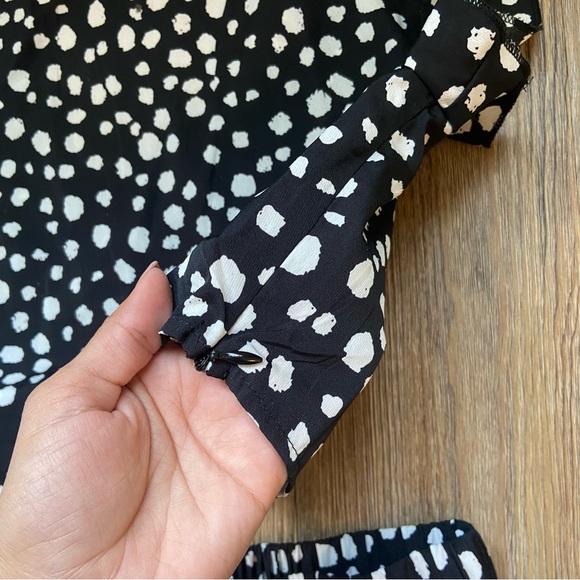 Chic Black and White Polka Dot Set - Picture 10 of 11